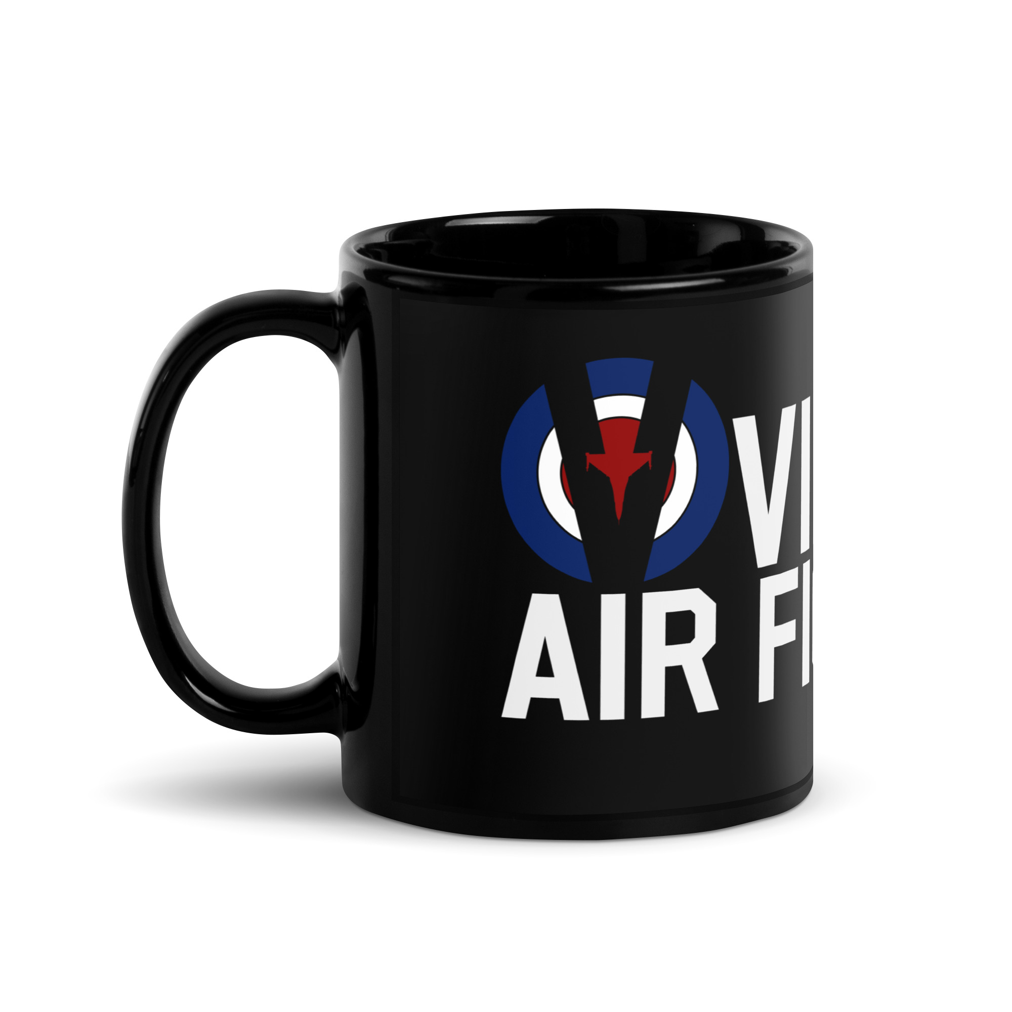 Virtual Air Fighters - Black Glossy Mug - Image 5