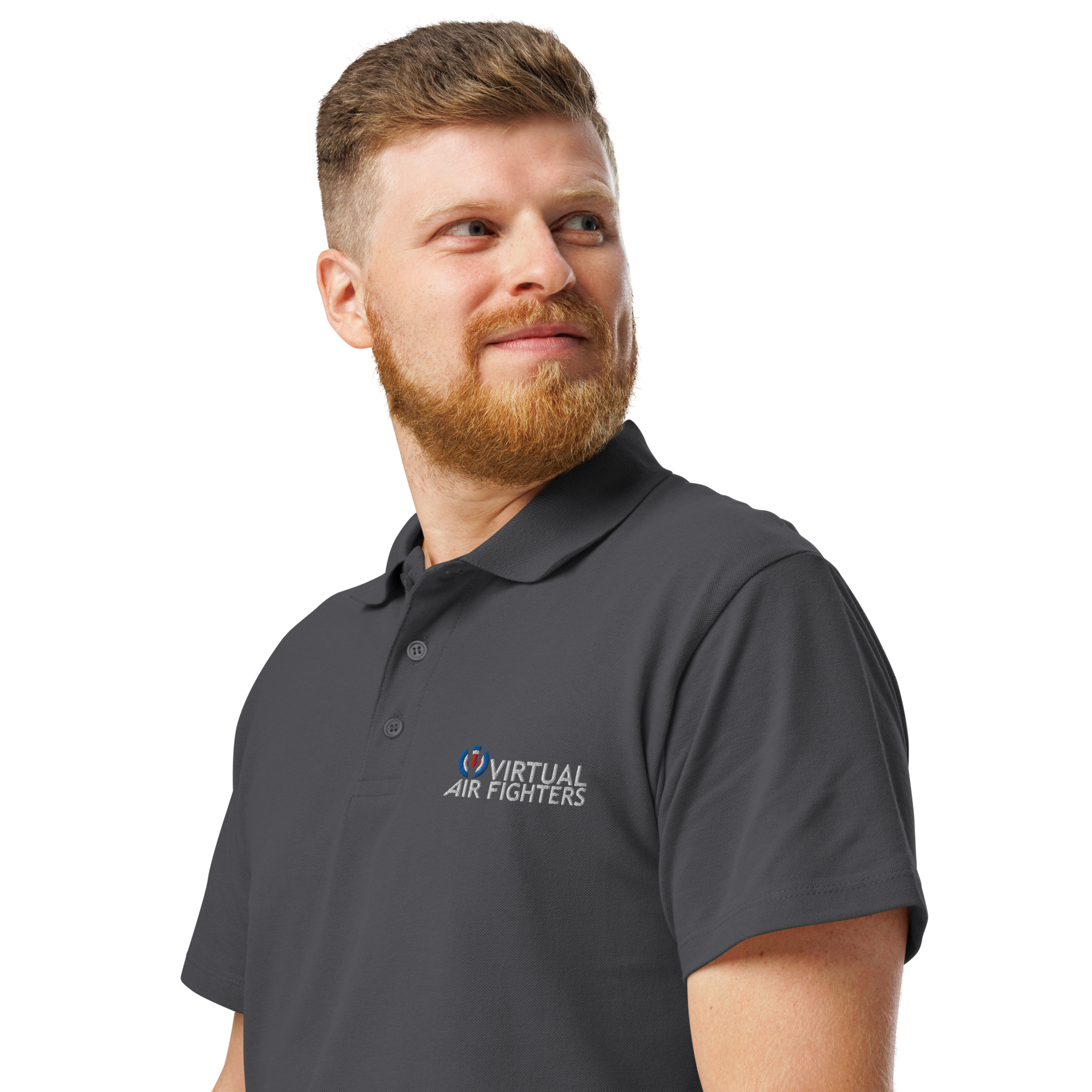 VAF Logo - Premium pique polo shirt - Image 8