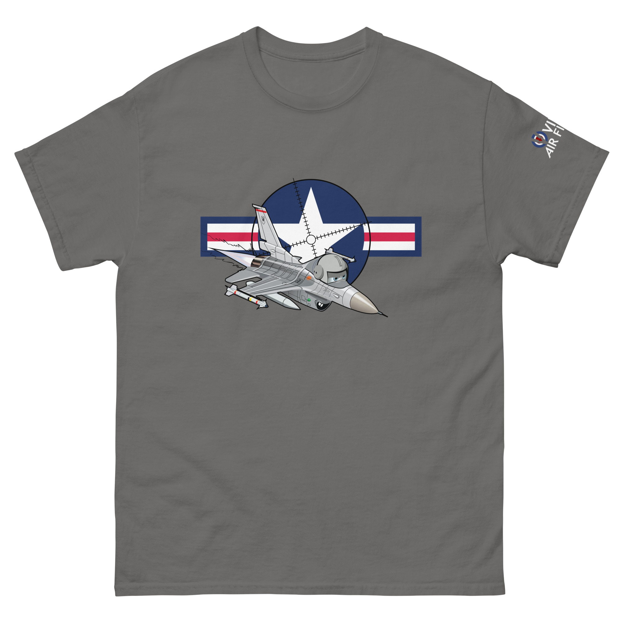 Cartoon F-16 Viper - Unisex classic tee - Image 22