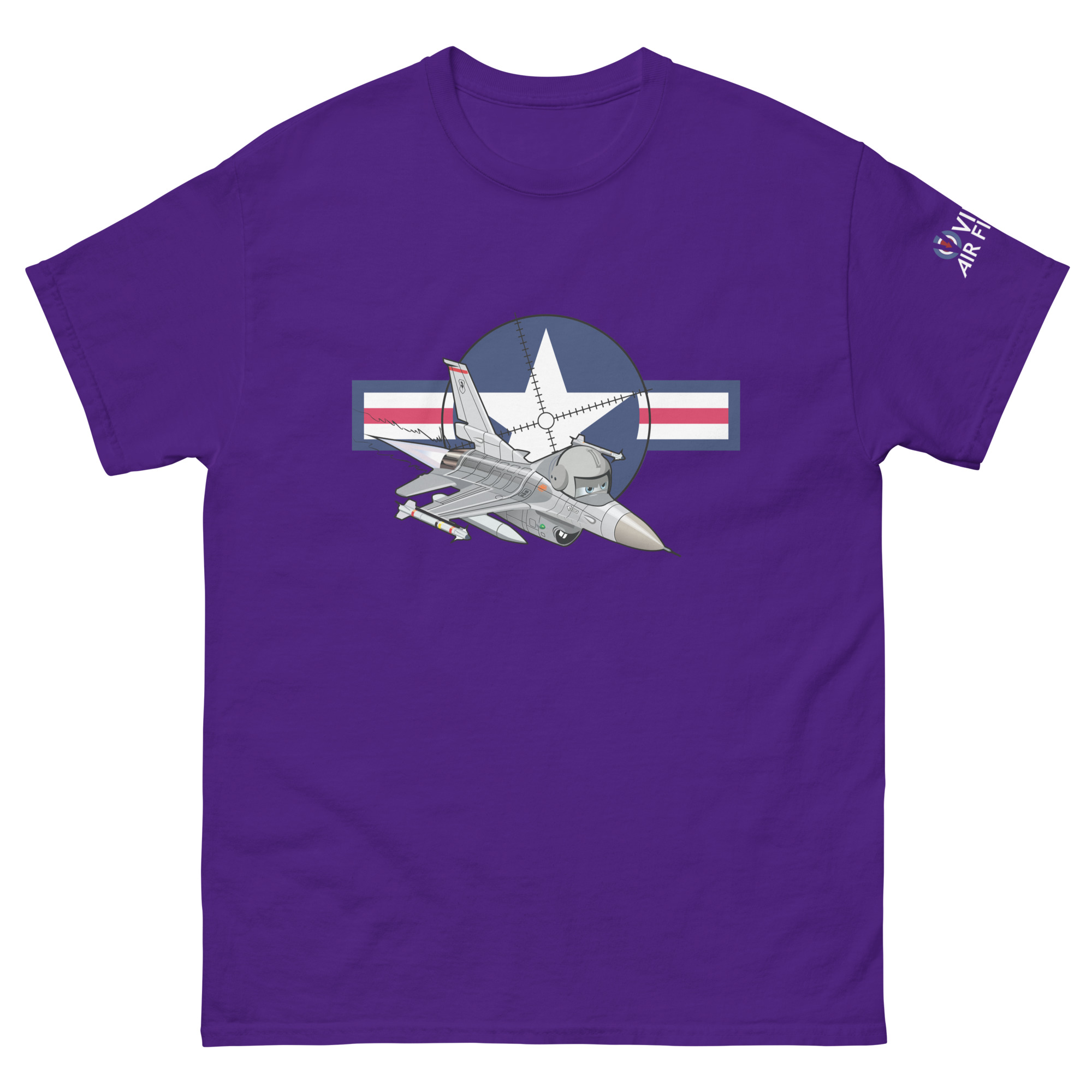 Cartoon F-16 Viper - Unisex classic tee - Image 7